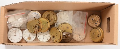 Lot 152 - Twenty various pocket watch movements.