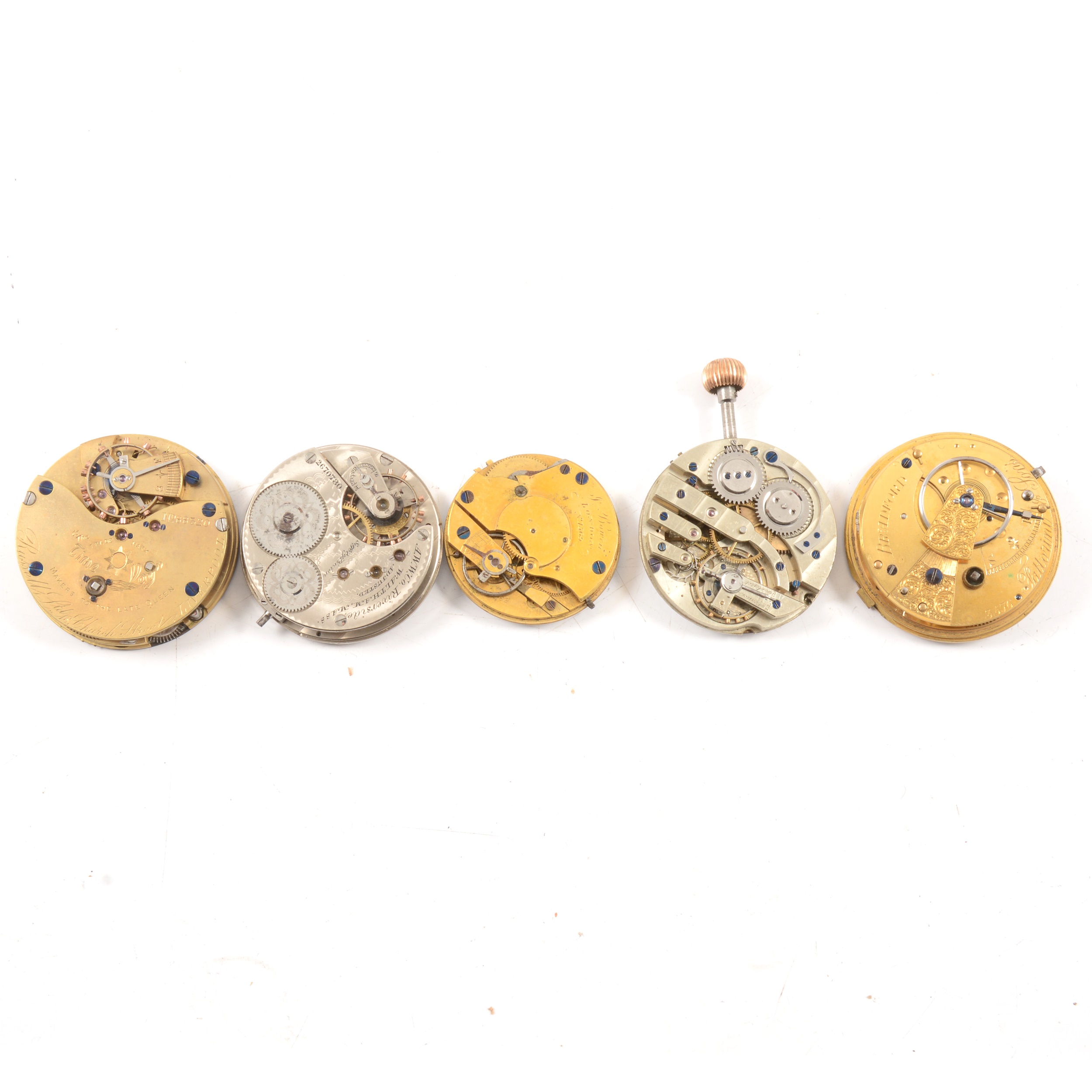 Lot 154 Twenty various pocket watch movements.