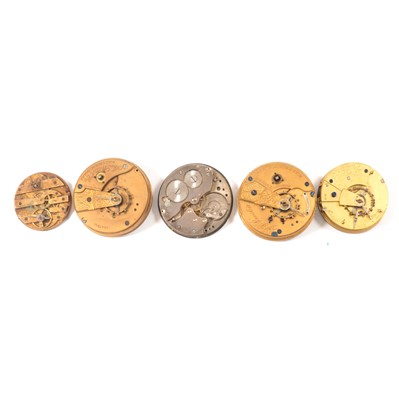 Lot 160 - Quantity of pocket watch movements, all as found.