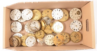 Lot 162 - Quantity of pocket watch movements, all as found.
