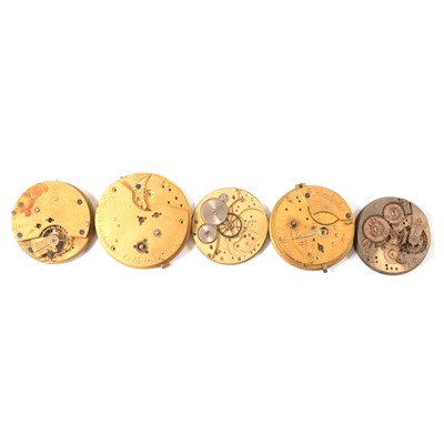 Lot 163 - Quantity of pocket watch movements, all as found.