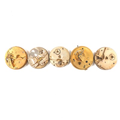 Lot 166 - Quantity of pocket watch movements, all as found.