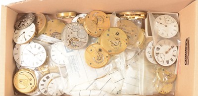 Lot 167 - Quantity of pocket watch movements, all as found.