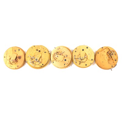 Lot 173 - Quantity of pocket watch movements, all as found.