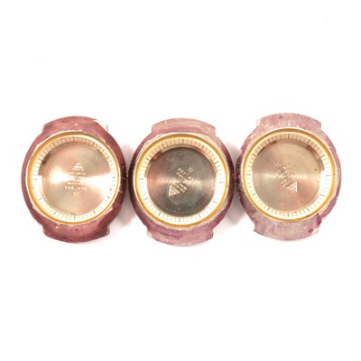 Lot 365 - Three Omega 166.090 watch cases