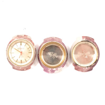 Lot 364 - Three Omega 166.090 watch cases