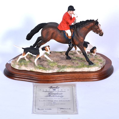 Lot 36 - Border Fine Arts model, Collecting the Hounds, limited edition 860/950