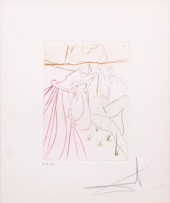 Lot 486 - Salvador Dali, La Ressuscitee (from the Le Decameron suite)