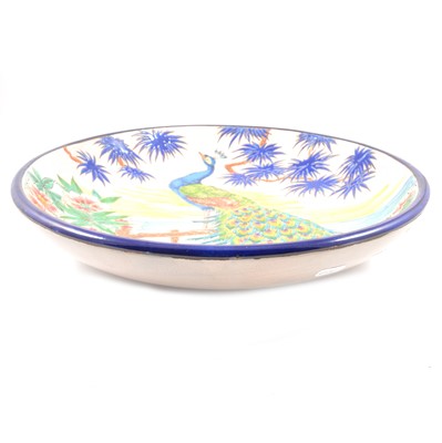 Lot 76 - Longwy Pottery, a limited edition charger by R Rizzi