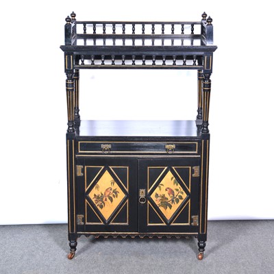 Lot 252 - Late Victorian Aesthetic Movement side cabinet