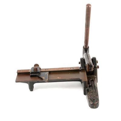 Lot 186 - Printer's lead cutter, Universal Notting London.