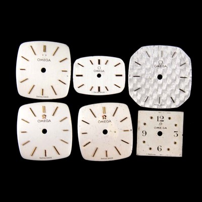 Lot 356 - Six various Omega watch dials