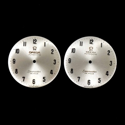 Lot 404 - Two Omega watch dials