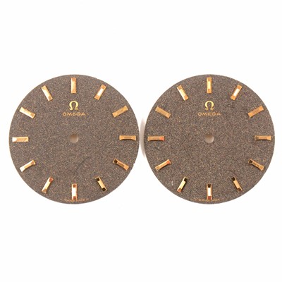 Lot 416 - Two Omega watch dials