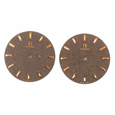 Lot 418 - Two Omega watch dials