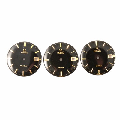 Lot 419 - Three Omega De Ville watch dials