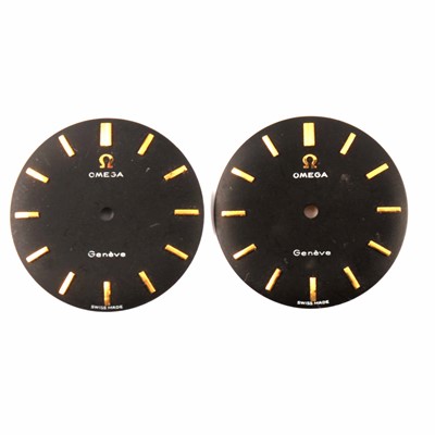 Lot 425 - Two Omega watch dials