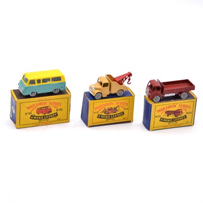 Lot 1103 - Three Matchbox Series die-cast models including no.70 Thames Estate car.