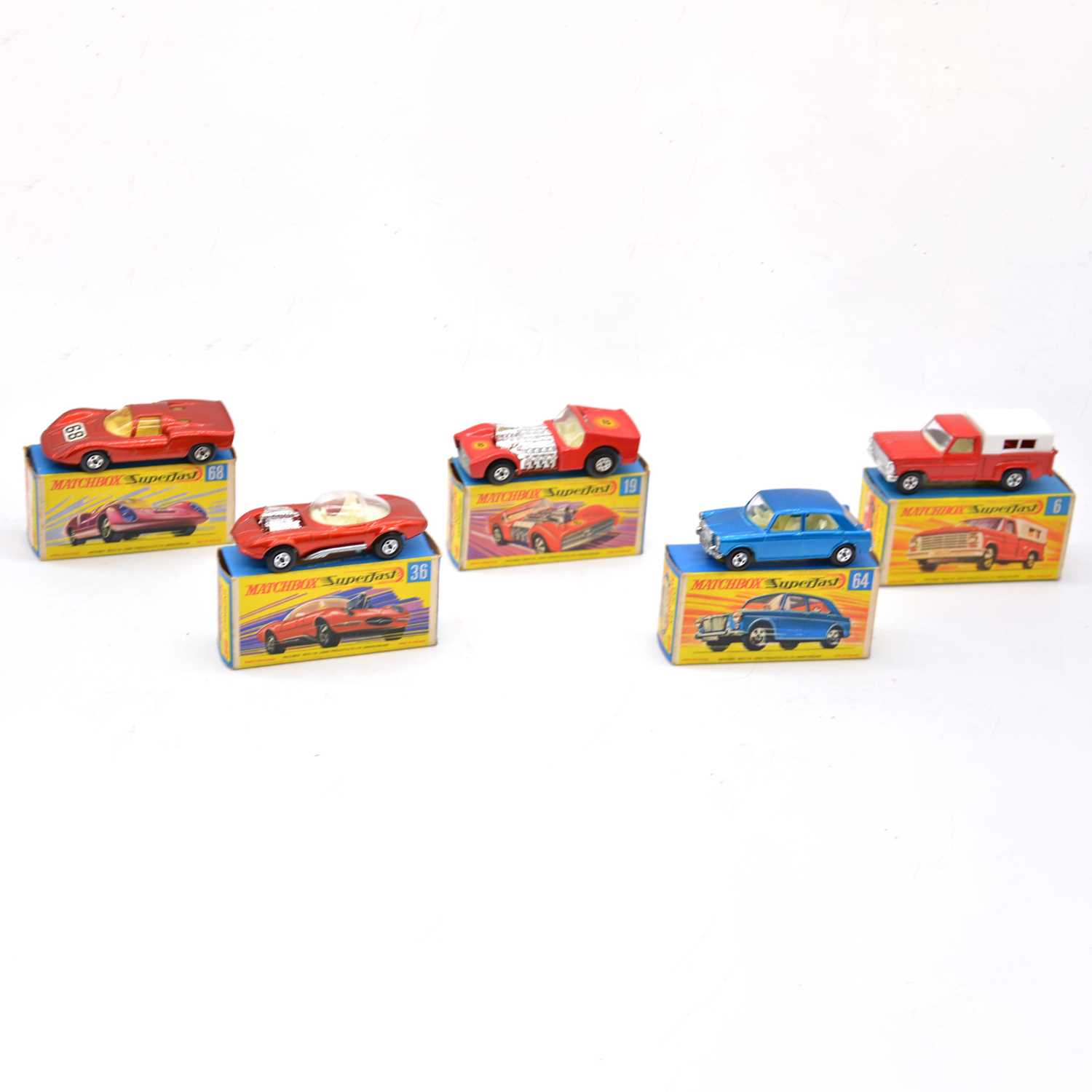 Lot 1116 - Five Matchbox Superfast Die-cast Models