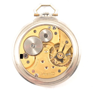 Lot 350 - Omega slim dress pocket watch