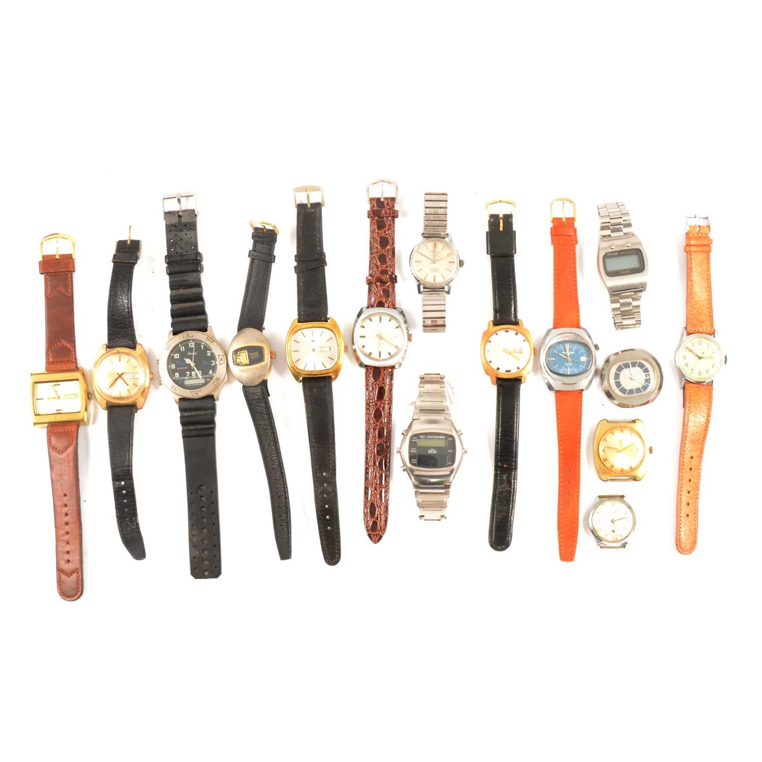 Lot 449 - Quantity of gents wristwatches,