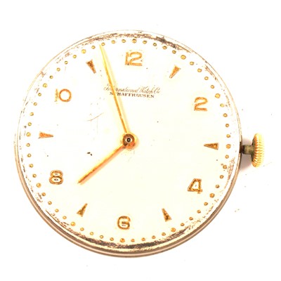 Lot 286 - International Watch Co., movement, with dial