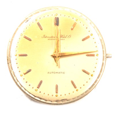 Lot 285 - International Watch Co. automatic movement, with dial