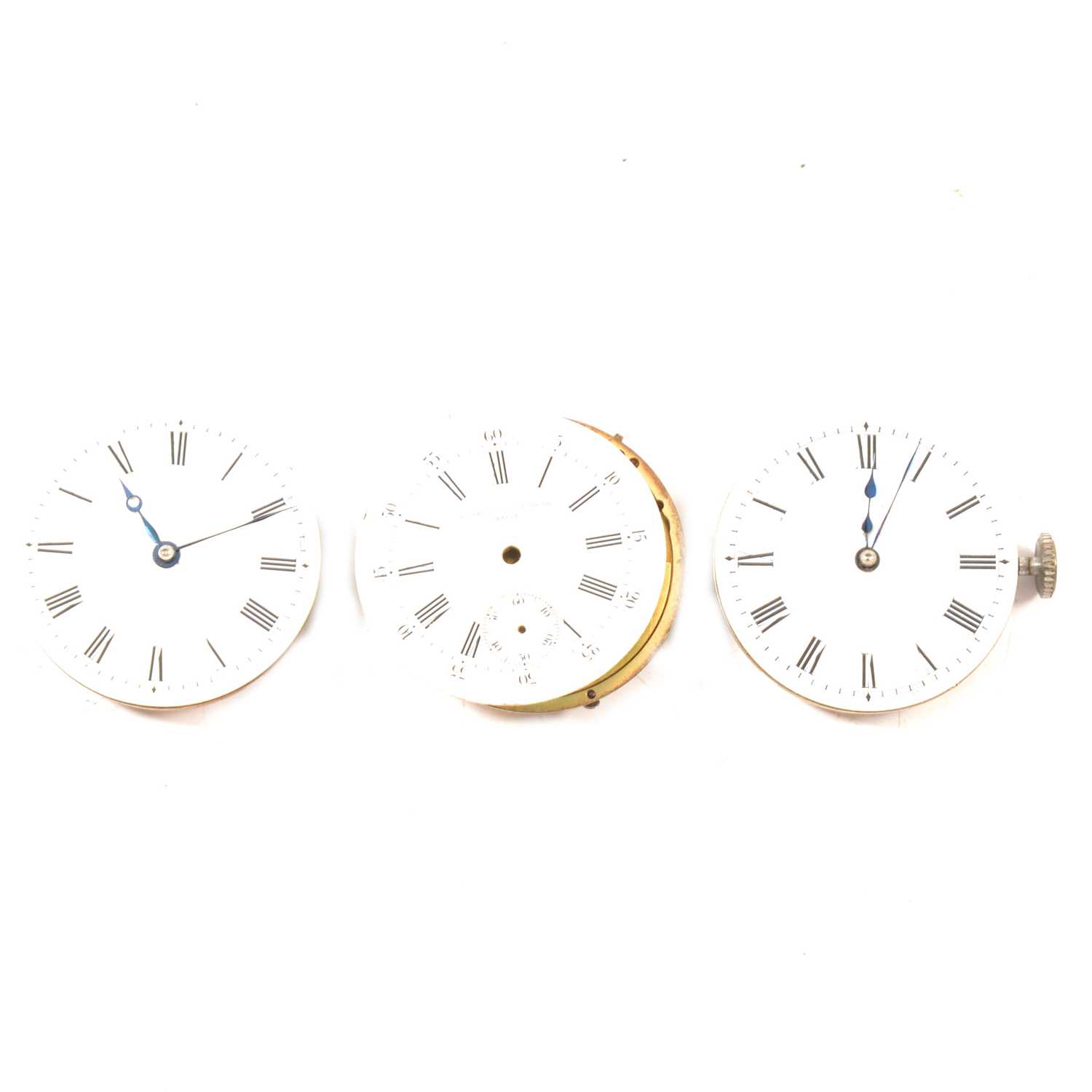 Lot 287 - Two Vacheron & Constantin watch movements with dials and an IWC movement