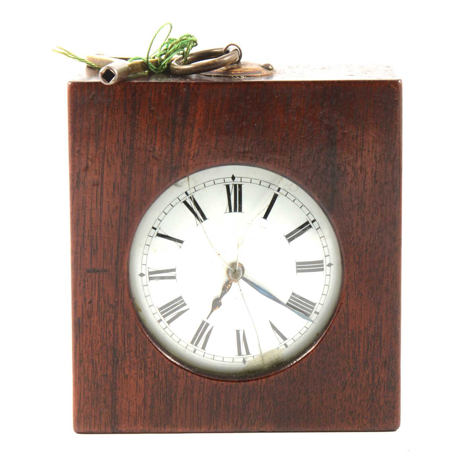 Lot 26 - Brass cased coaching clock,