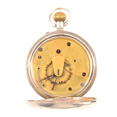 Lot 39 - Silver cased open faced pocket watch, London 1900