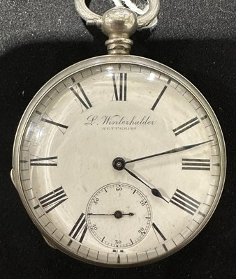 Lot 44 - Five silver cased open faced pocket watches