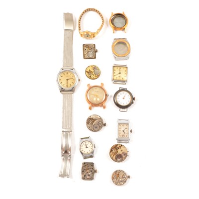 Lot 303 - Quantity of vintage and other wristwatch movements, etc.