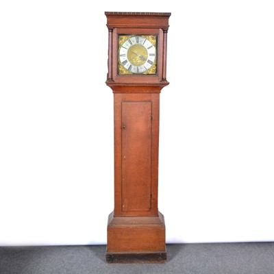 Lot 498 - Oak longcase clock, as found