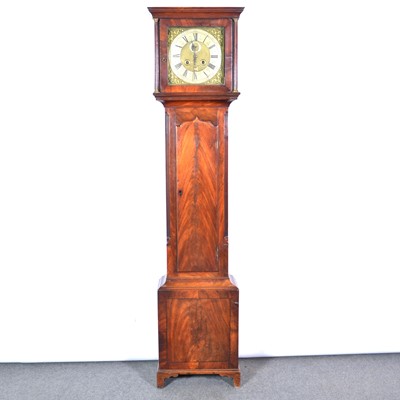 Lot 497 - Mahogany longcase clock