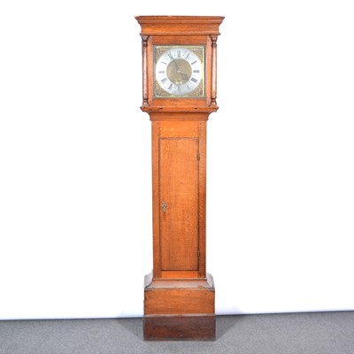 Lot 501 - Oak longcase clock