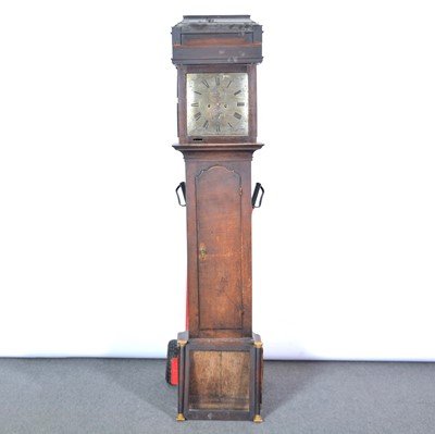 Lot 500 - Oak longcase clock, as found