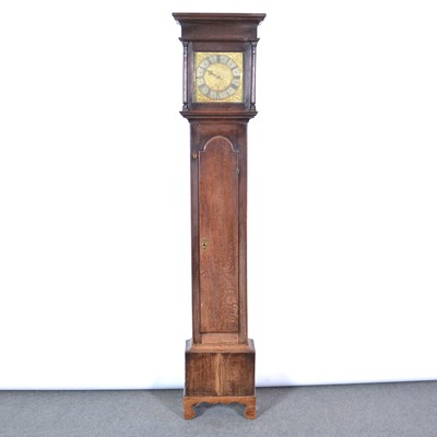 Lot 502 - Oak longcase clock