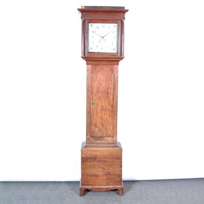 Lot 504 - Oak longcase clock