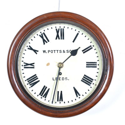 Lot 494 - Mahogany dial clock