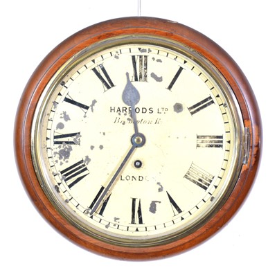 Lot 495 - Mahogany dial clock.