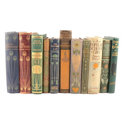 Lot 103 - Collection of books with Glasgow School bindings, including designs by Talwin Morris & Charles Rennie Mackintosh