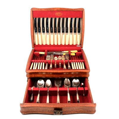 Lot 167 - Canteen of silver-plated cutlery, C J Beavis Ltd.