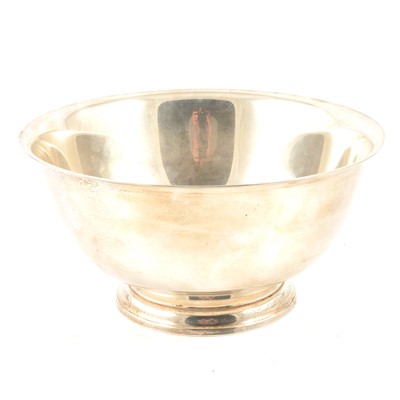 Lot 161 - An American Paul Revere Reproduction white metal bowl.