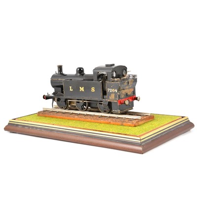 Lot 5 - O gauge Finescale scratch-built live steam tank locomotive, LMS 0-6-0, 7264