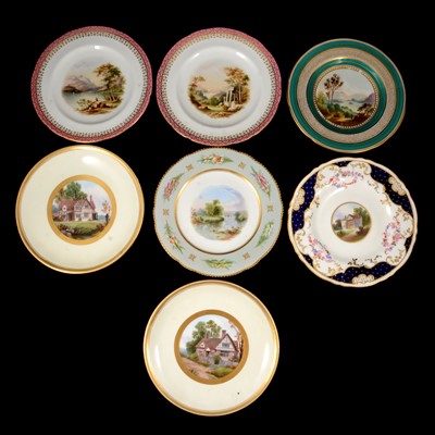 Lot 119 - Seven Mintons and other cabinet plates.