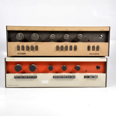 Lot 191 - JE Sugden (JES) A48 stereo amplifier; and A48II integrated stereo amplifier.