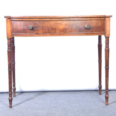 Lot 434 - Georgian mahogany bowfront side table