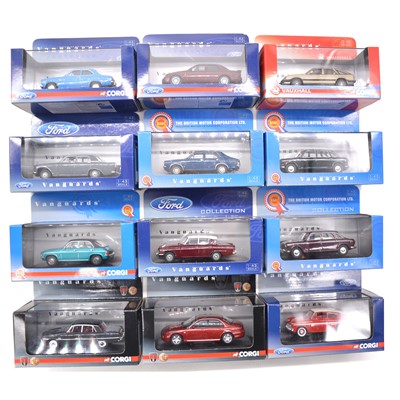 Lot 1179 - Twelve Corgi/Vanguards die-cast model cars, boxed.