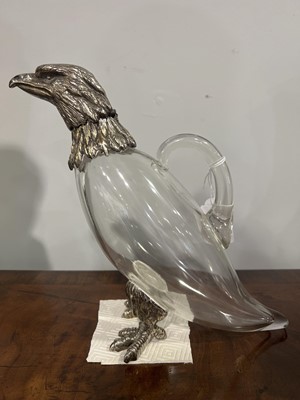Lot 156 - An early 20th century novelty decanter/ claret jug in the form of an eagle