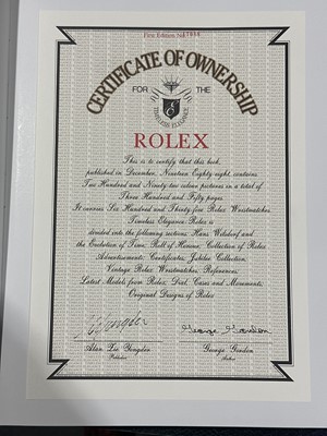 Lot 512 - George Gordon, Rolex - Timeless Elegance, first edition number 17088